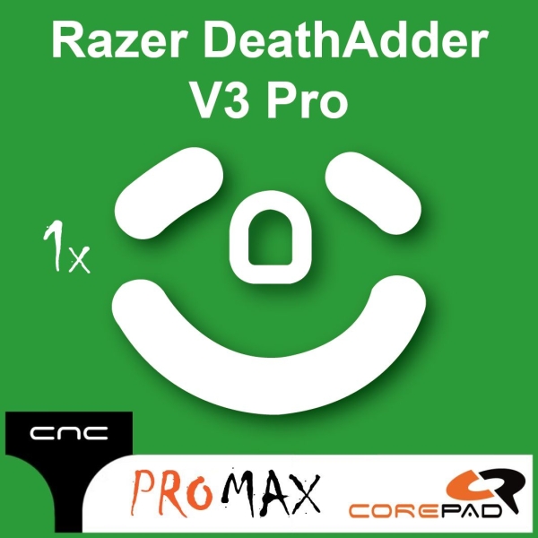 Corepad PRO MAX Skatez CNC Machined Milled Next Gen NG PlastiX Xact Replacement Replacements nTech Skate Skates Dots machining cut cutting process Razer DeathAdder V3 PRO DA 3 DA3